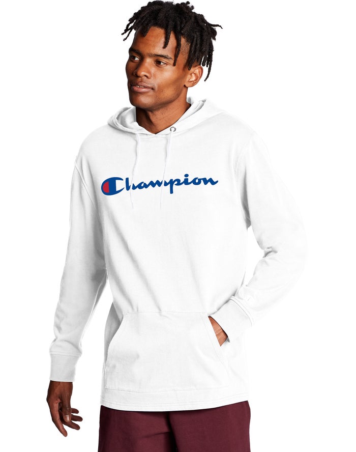 Champion Middleweight Erkek Kapşonlu Sweatshirt Beyaz ( PNOQWT952 )